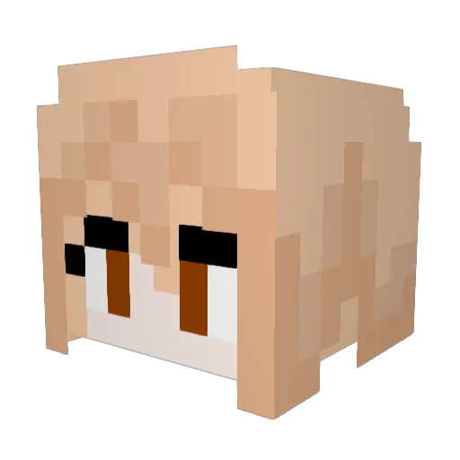 umrdoma Minecraft avatar head, 3D render