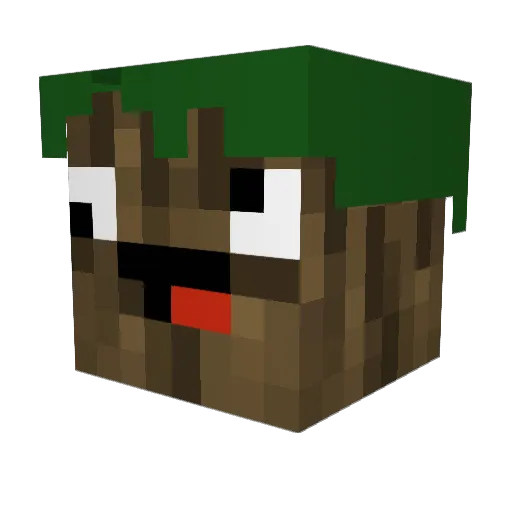umuller Minecraft avatar head, 3D render