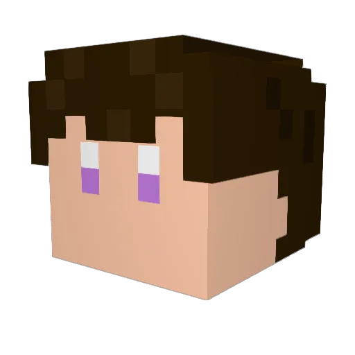 umyu0123 Minecraft avatar head, 3D render