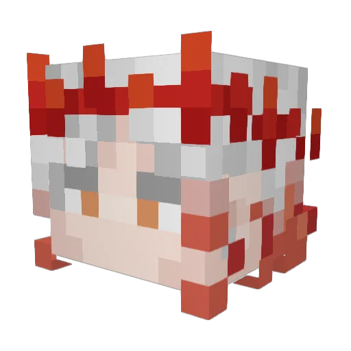 un1v_3rce Minecraft avatar head, 3D render