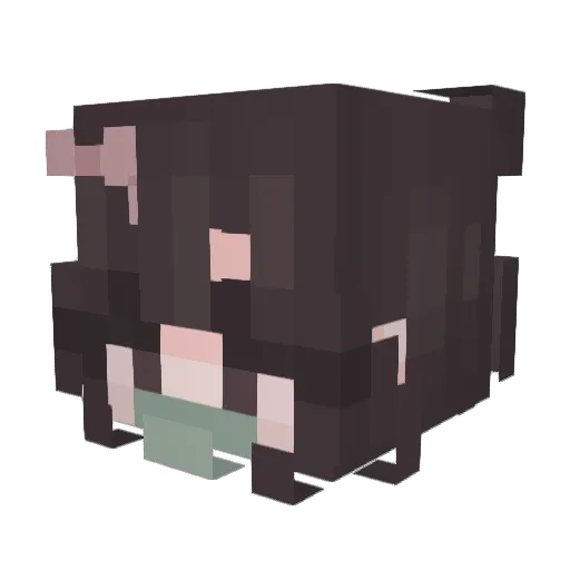 unLam Minecraft avatar head, 3D render
