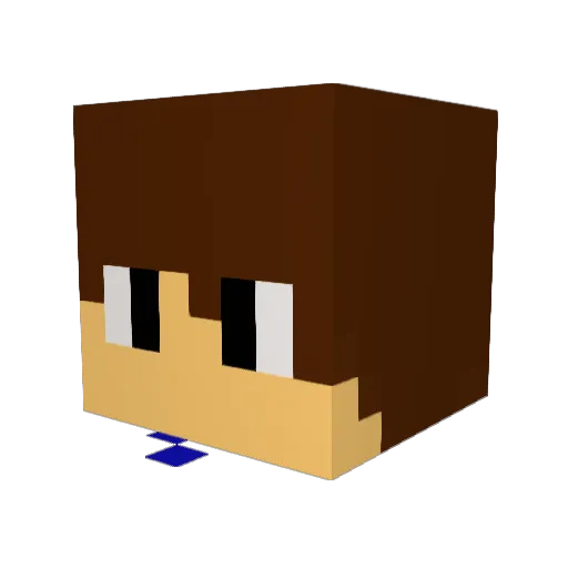 un_luis98 Minecraft avatar head, 3D render