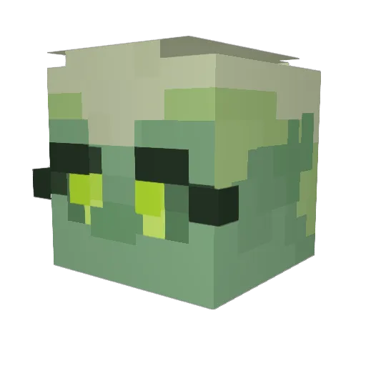 unacceptable414 Minecraft avatar head, 3D render