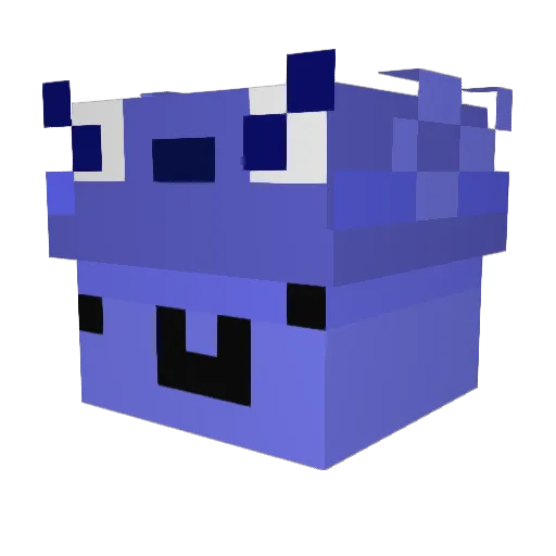 unafn_ Minecraft avatar head, 3D render