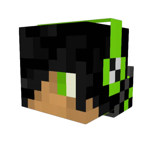 unafraidsage Minecraft avatar head, 3D render