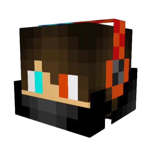 unaigordon Minecraft avatar head, 3D render