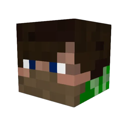 unam3d Minecraft avatar head, 3D render