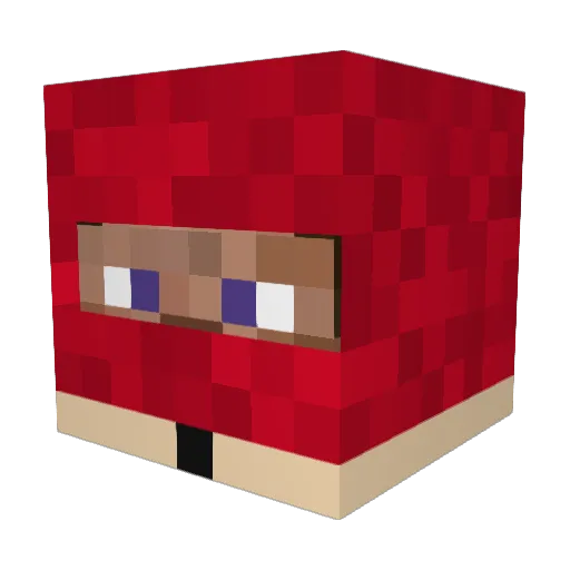unan1m0us Minecraft avatar head, 3D render