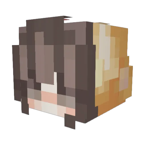 unapothecary Minecraft avatar head, 3D render