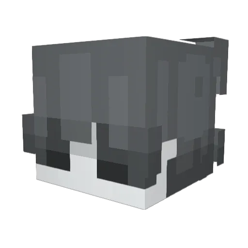 unauthparadox Minecraft avatar head, 3D render