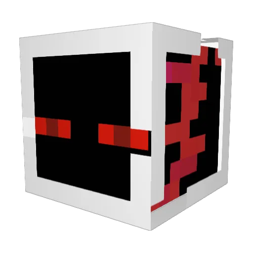 unaww Minecraft avatar head, 3D render