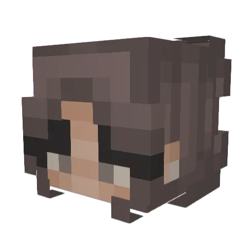 unban2137 Minecraft avatar head, 3D render