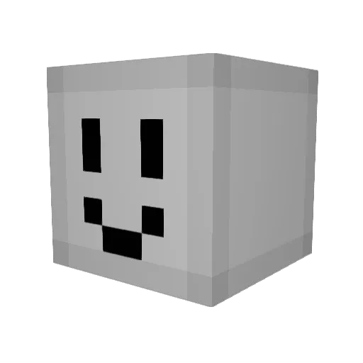 unbanBestSimp Minecraft avatar head, 3D render