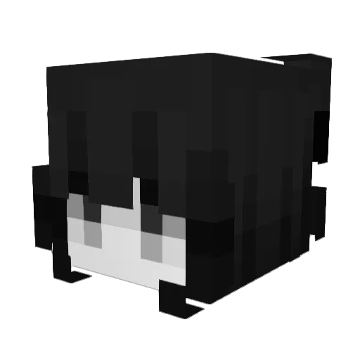 unbladed Minecraft avatar head, 3D render