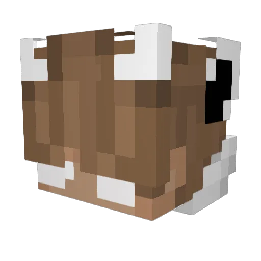 unbokable Minecraft avatar head, 3D render