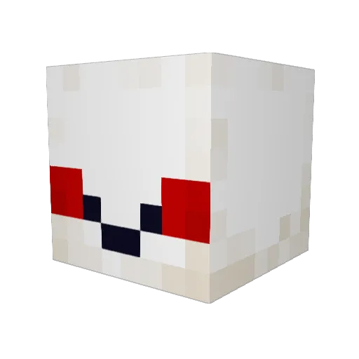 uncannyriver Minecraft avatar head, 3D render