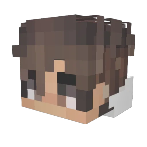 unchartd Minecraft avatar head, 3D render