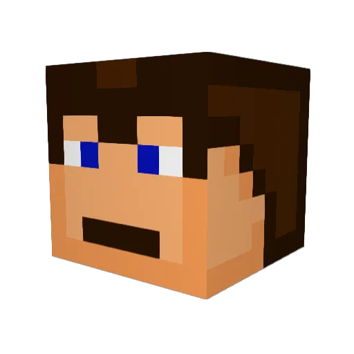 uncharted3465 Minecraft avatar head, 3D render