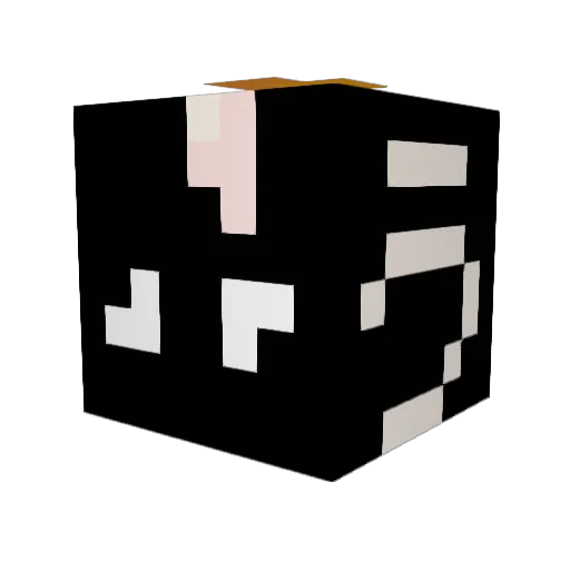 unchikonguu Minecraft avatar head, 3D render