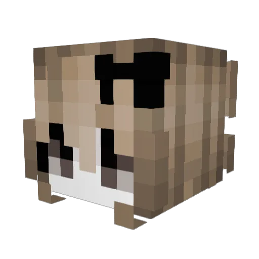 uncle28 Minecraft avatar head, 3D render
