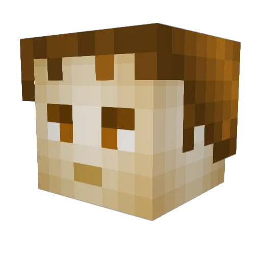 unclebubba234 Minecraft avatar head, 3D render