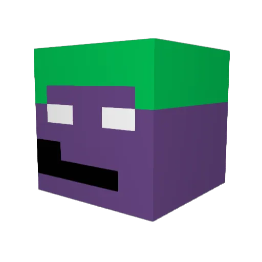 unclefritz29 Minecraft avatar head, 3D render