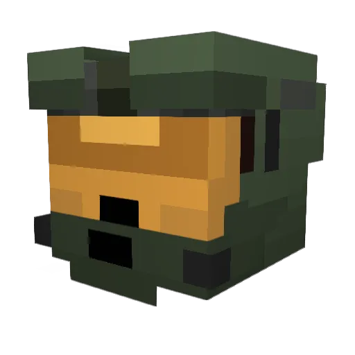 unclehowie Minecraft avatar head, 3D render
