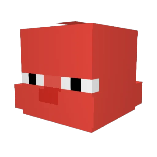 unclemil Minecraft avatar head, 3D render