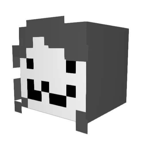 unclesoup28 Minecraft avatar head, 3D render