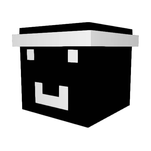 unclqimed Minecraft avatar head, 3D render