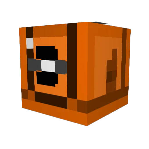 uncnsrd_0 Minecraft avatar head, 3D render