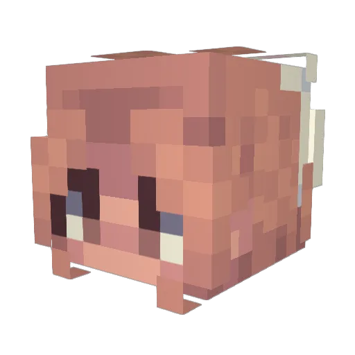 uncreative124 Minecraft avatar head, 3D render