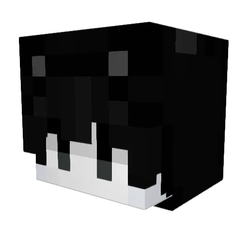uncrust Minecraft avatar head, 3D render