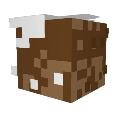uncum Minecraft avatar head, 3D render