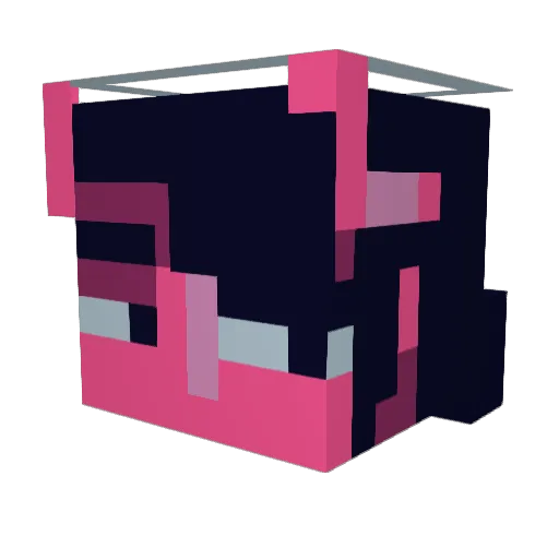 und6r Minecraft avatar head, 3D render