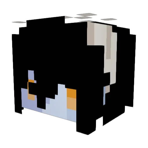 undasura Minecraft avatar head, 3D render