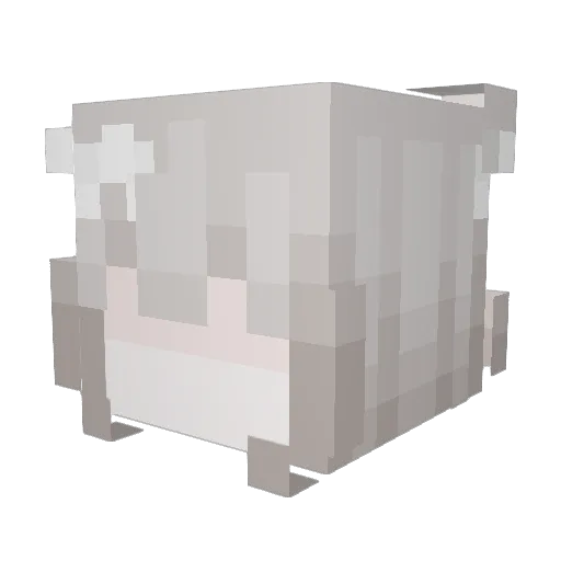 undawtr Minecraft avatar head, 3D render