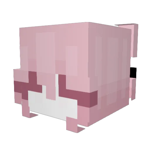 undeadcherry Minecraft avatar head, 3D render