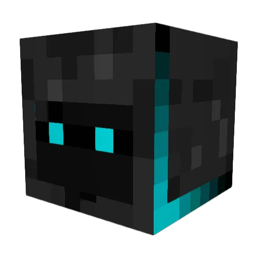undeadlich Minecraft avatar head, 3D render