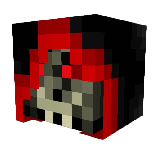 undeadship Minecraft avatar head, 3D render