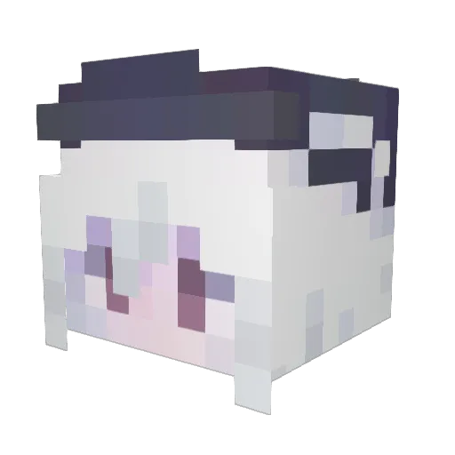 undeadsweetheart Minecraft avatar head, 3D render