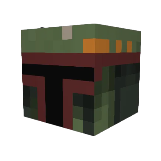 undeadtedybear Minecraft avatar head, 3D render
