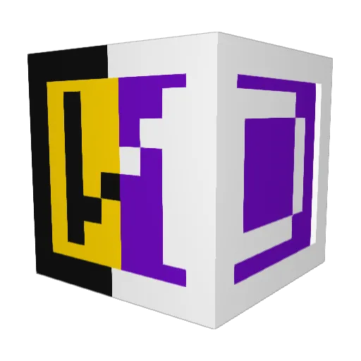 underCH Minecraft avatar head, 3D render