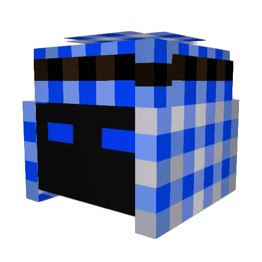 underc0re Minecraft avatar head, 3D render
