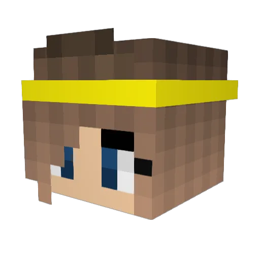undercoverengel_ Minecraft avatar head, 3D render