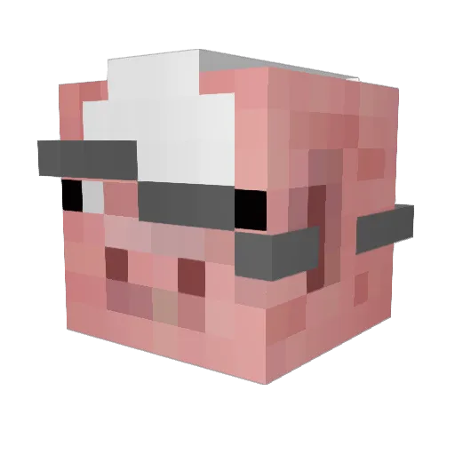 undercutter1 Minecraft avatar head, 3D render