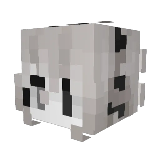 underdrawing Minecraft avatar head, 3D render