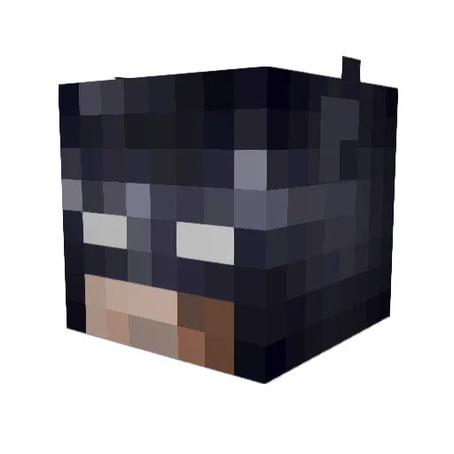underscore24 Minecraft avatar head, 3D render