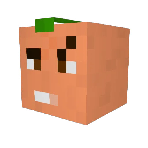 understrich Minecraft avatar head, 3D render