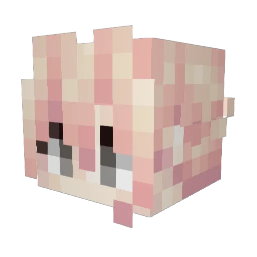 undertakerXi Minecraft avatar head, 3D render